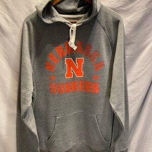 Gray Nebraska Huskers Hoodie